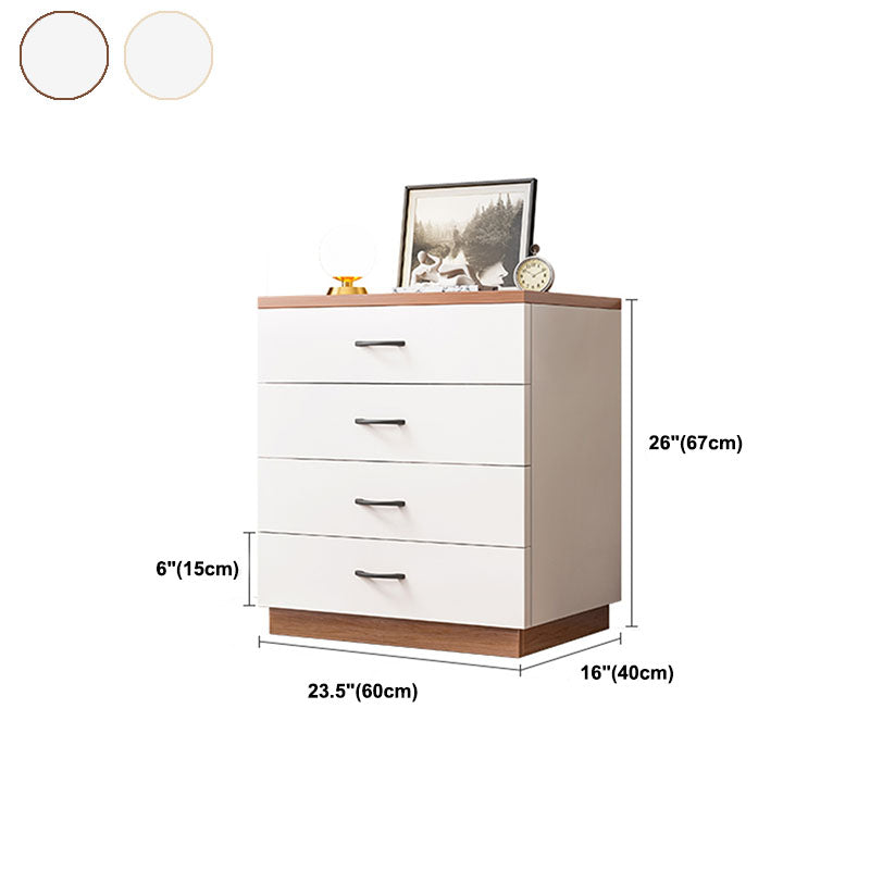 Wooden Bachelor's Chest Contemporary Vertical Chest with Drawer