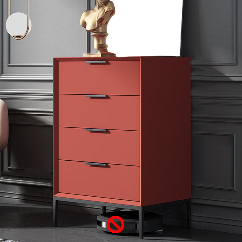 Contemporary Chest Vertical Bachelor's Chest with Metal Feet