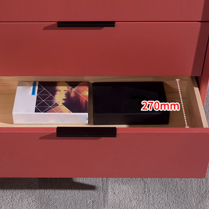 Contemporary Chest Vertical Bachelor's Chest with Metal Feet