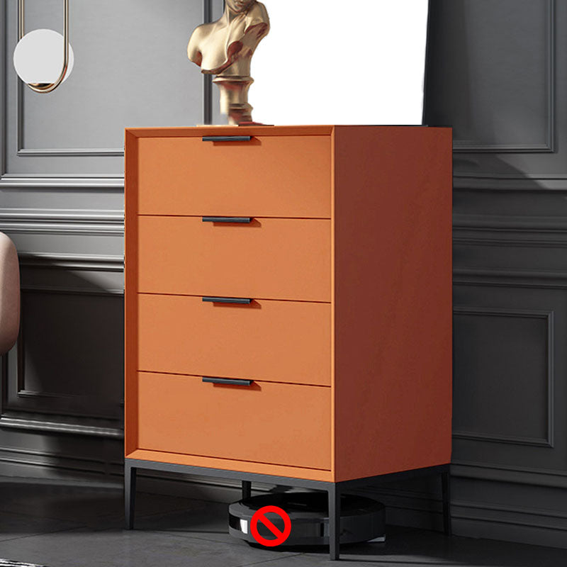 Contemporary Chest Vertical Bachelor's Chest with Metal Feet