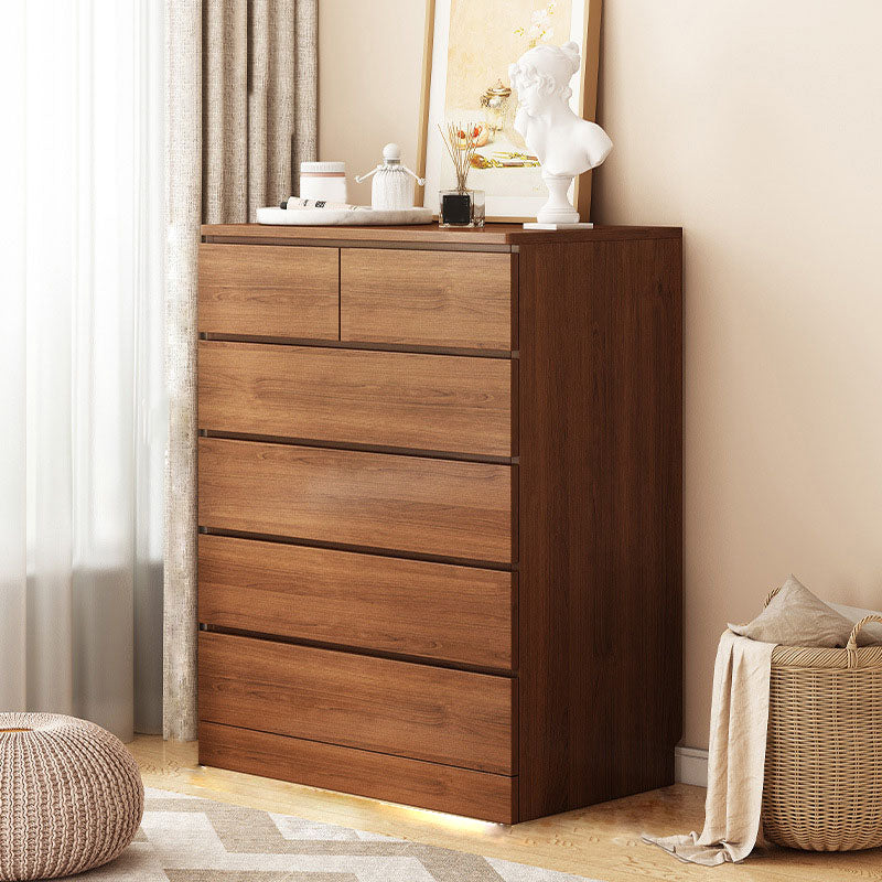 Contemporary Wood Storage Chest Dresser Bedroom Vertical Dresser