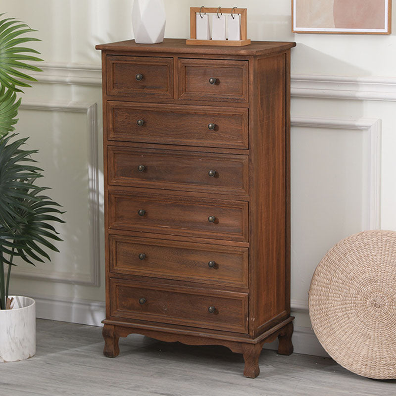 Contemporary Bedroom Storage Chest Dresser Solid Wood Dresser