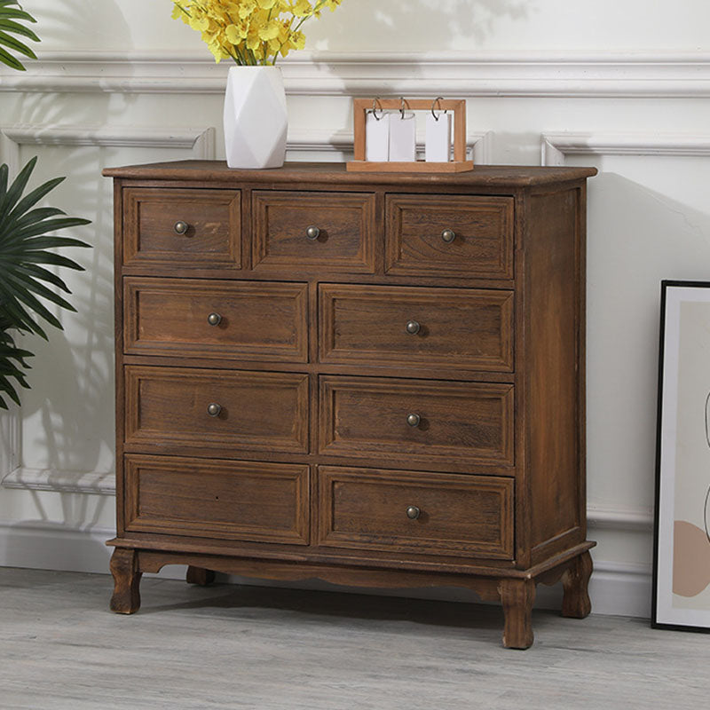 Contemporary Bedroom Storage Chest Dresser Solid Wood Dresser