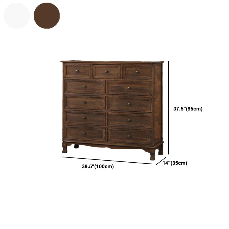 Contemporary Bedroom Storage Chest Dresser Solid Wood Dresser