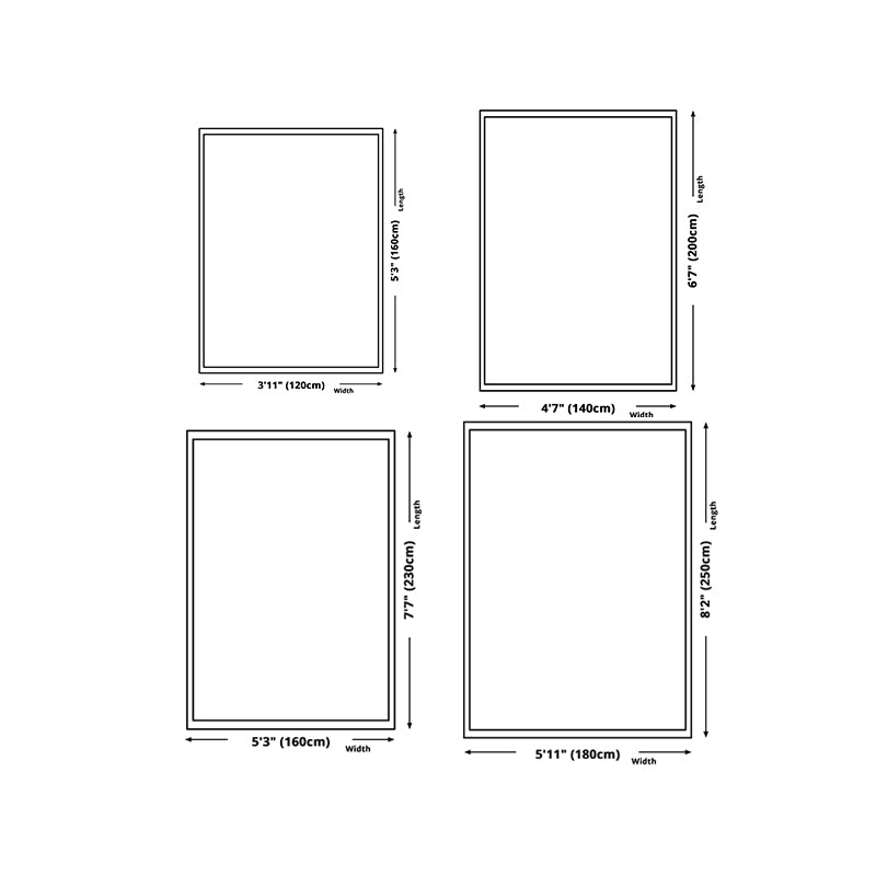 Simplicity Carpet Modern Area Rug Polyester Stain Resistant Area Rug for Living Room