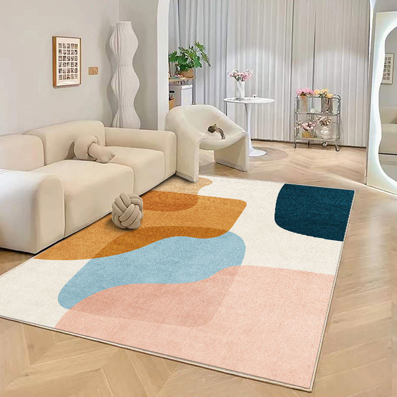 Luxury Area Carpet Funky Washable Rug Polyester Non-Slip Carpet for Home Decor
