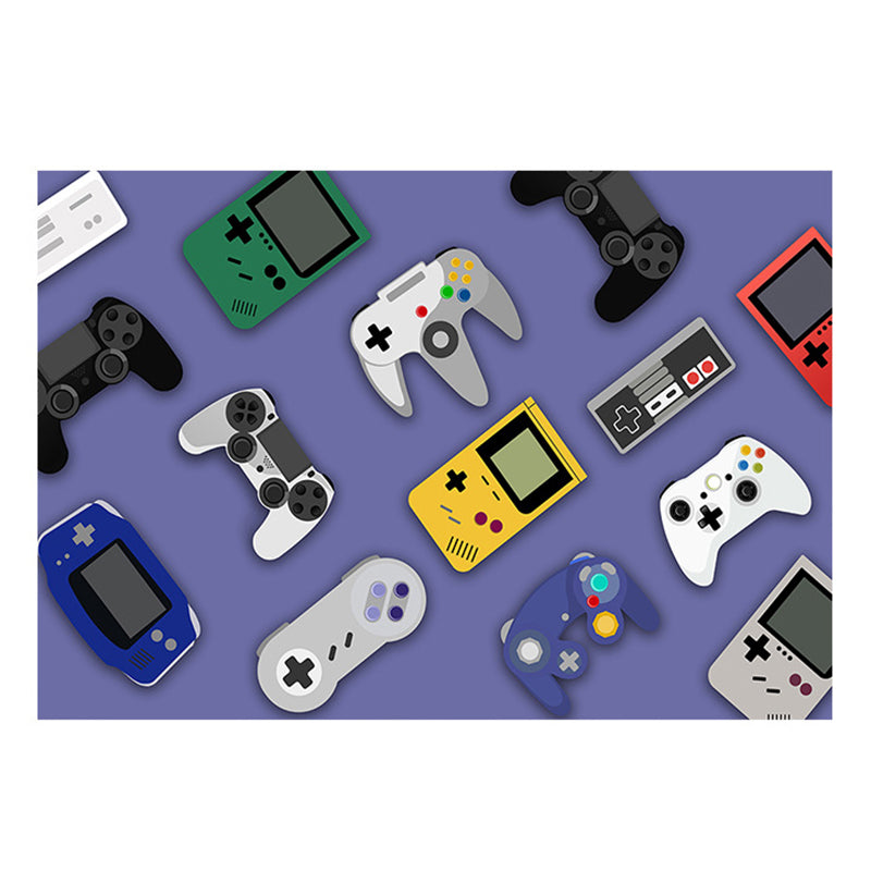 Modern Gamepad Printed Carpet Polyester Rug Washable Indoor Carpet for Home Decoration