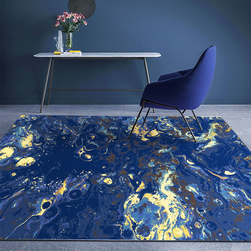 Minimalist Carpet Modern Abstract Print Rug Polyester Anti-Slip Carpet for Living Room