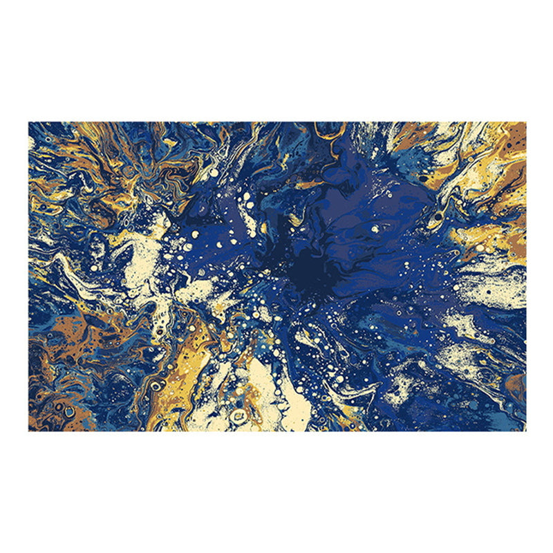 Minimalist Carpet Modern Abstract Print Rug Polyester Anti-Slip Carpet for Living Room