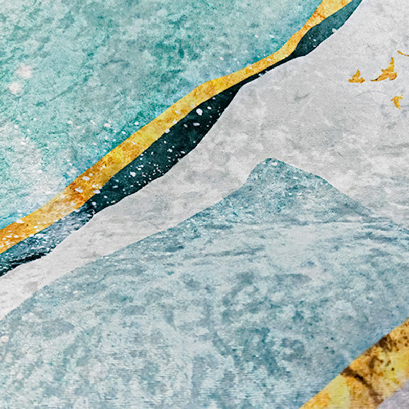 Minimalist Carpet Modern Abstract Print Rug Polyester Anti-Slip Carpet for Living Room