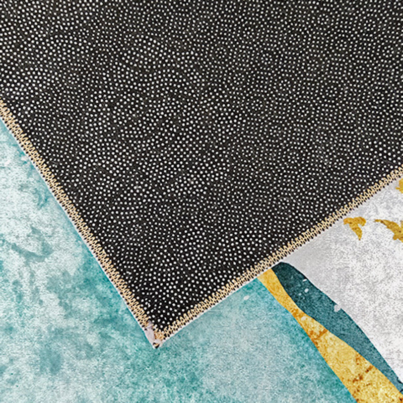 Minimalist Carpet Modern Abstract Print Rug Polyester Anti-Slip Carpet for Living Room