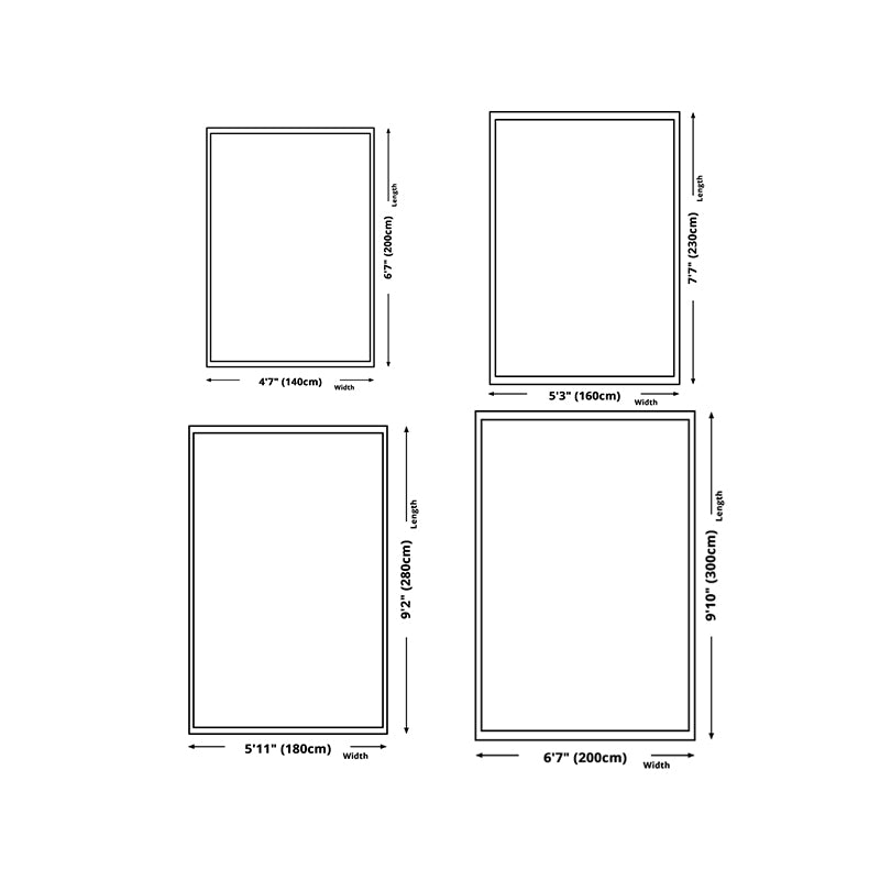 Modern Area Rug Funky Contrast Panel Rug Polyester Stain Resistant Carpet for Living Room