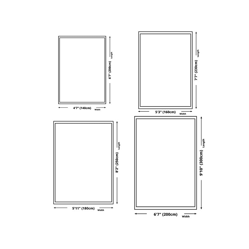 Funky Area Carpet Simple Abstract Print Rug Polyester Stain Resistant Carpet