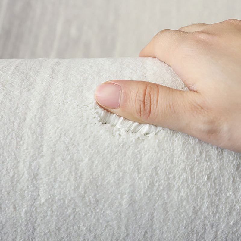 Simplicity Plaid Area Rug Polyester Carpet Non-Slip Backing Rug for Home Decoration