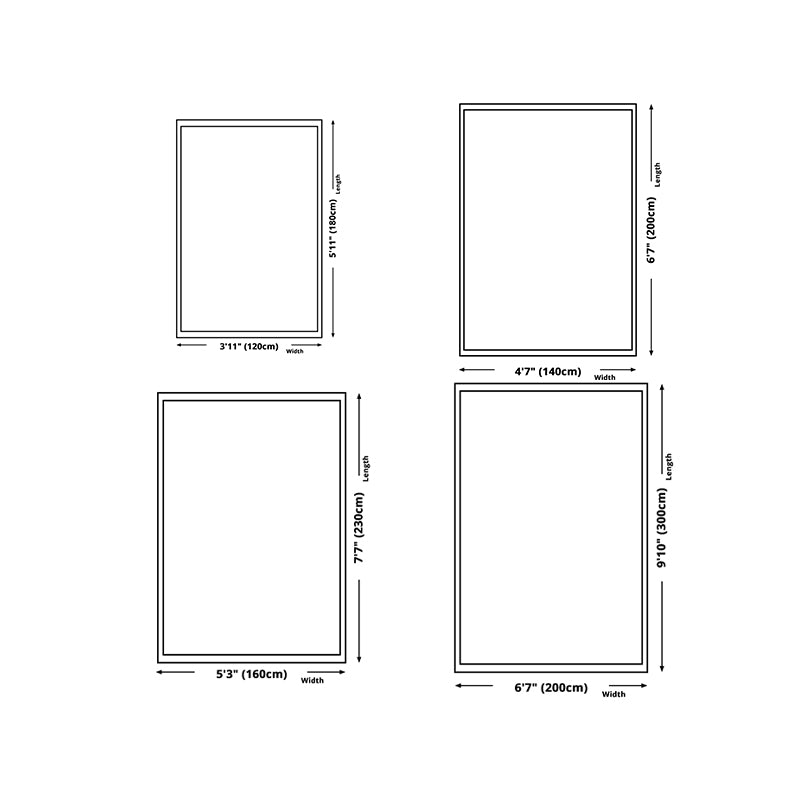 Simplicity Plaid Area Rug Polyester Carpet Non-Slip Backing Rug for Home Decoration