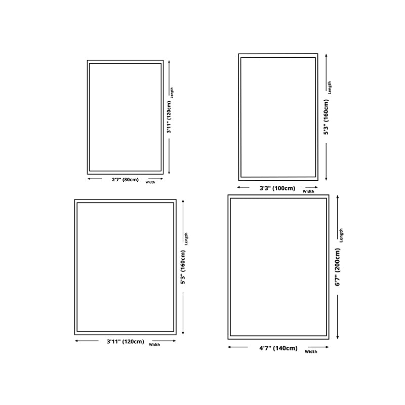 Modern Polyester Carpet Trendy Zebra Pattern Carpet Non-Slip Area Rug for Living Room