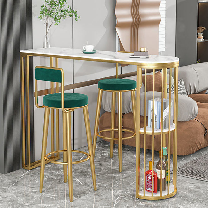 Luxurious Irregular Shape Bar Table Set 1/2/3 Pieces Sintered Stone Counter Table Set