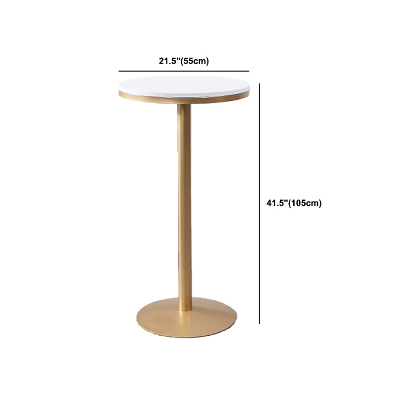 Glam 1/2/3/5 Pieces Sintered Stone Bar Table Set Round Counter Set for Home Use