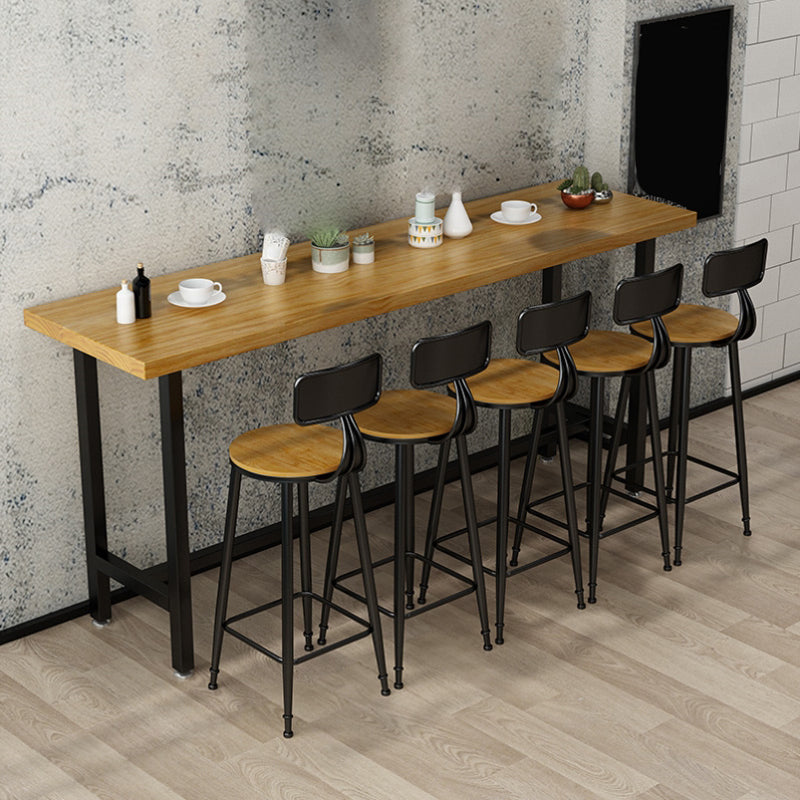 1/2/6/7/9/11 Pieces Table and Stool Set Rectangle Glam Solid Wood Counter Height Set