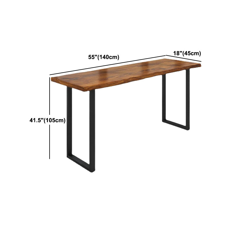 Modern Bar Table Set 1/2/5 Pieces Rectangle Pine Wood Counter Table with High Stools