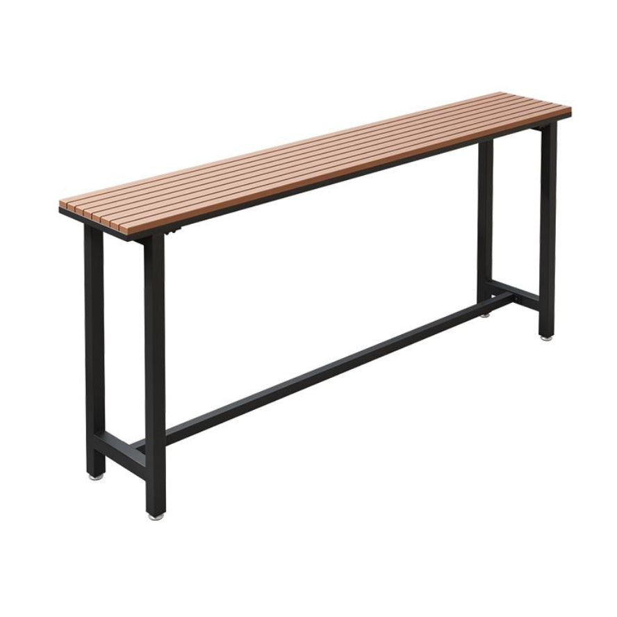 Modern Bar Table Set 1/2/5 Pieces Rectangle Wood Counter Table with Stools for Balcony