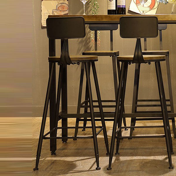 Industrial Bar Table Set 1/6/11 Pieces Rectangle Pine Wood Counter Table for Bar