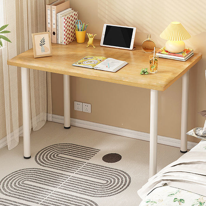 Rectangular Office Desk Glam Wooden Writing Desk with Metal Legs