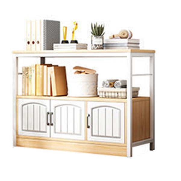 Modern Metal Book Shelf Home Open Back Bookcase with Shelves