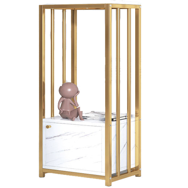 Modern Metal Book Shelf Home Open Back Bookcase with Shelves