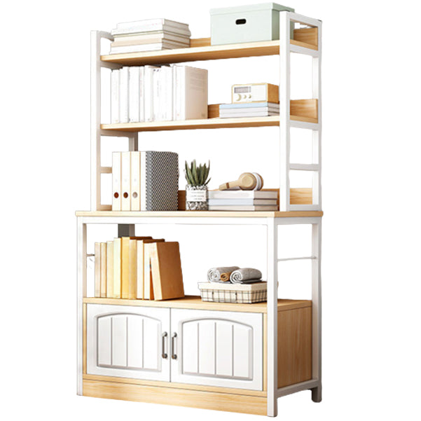 Modern Metal Book Shelf Home Open Back Bookcase with Shelves
