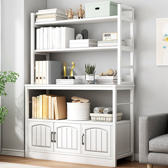 Modern Metal Book Shelf Home Open Back Bookcase with Shelves