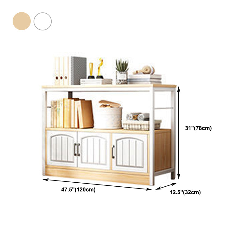 Modern Metal Book Shelf Home Open Back Bookcase with Shelves