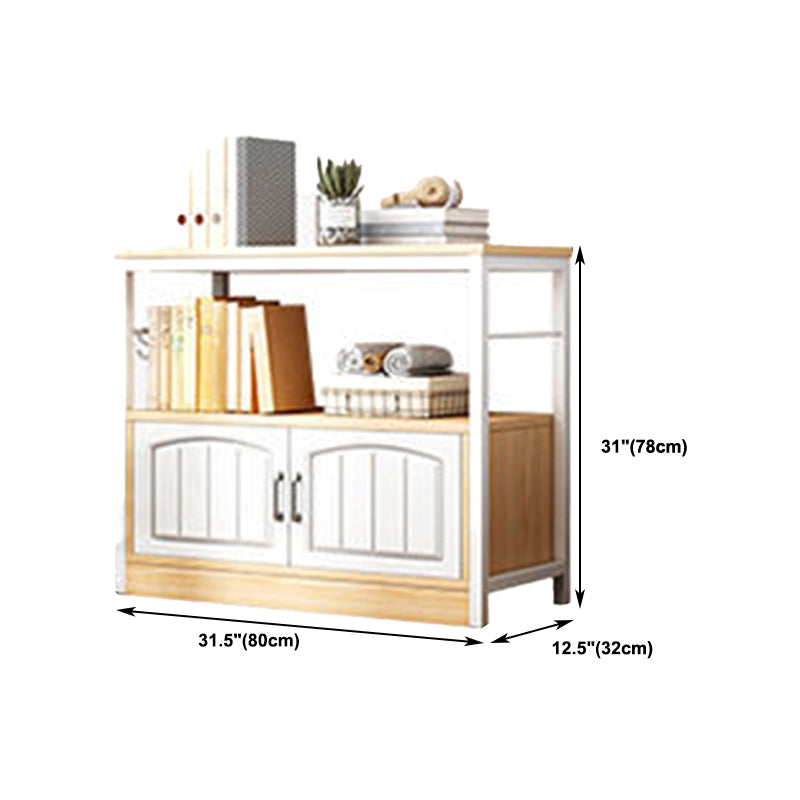 Modern Metal Book Shelf Home Open Back Bookcase with Shelves