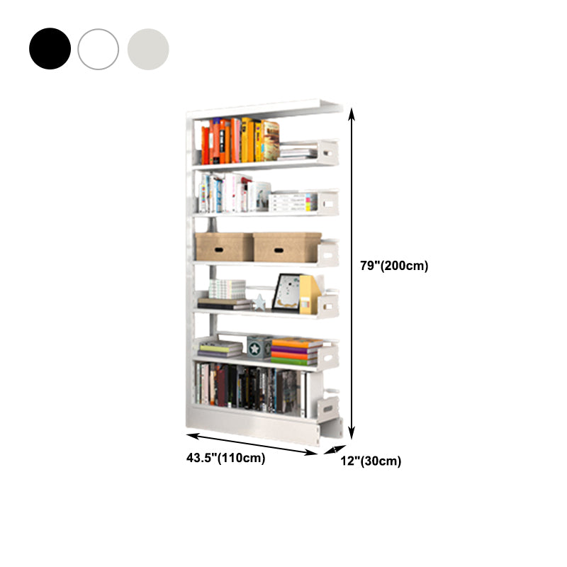 Urban Open Back Shelf Bookcase Standard Steel Bookshelf for Study Room