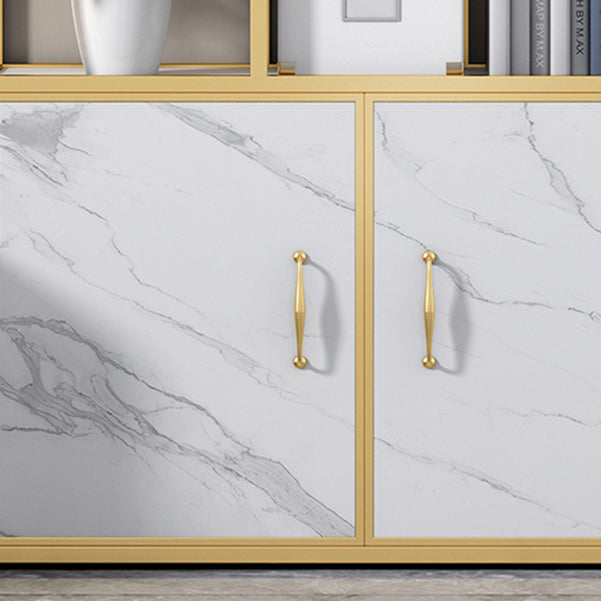 Contemporary 70.87" H Metal Shelf Open Bookcase for Living Room