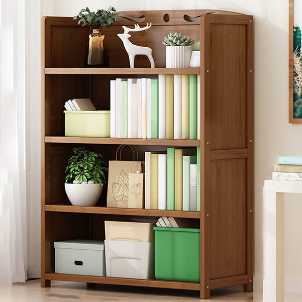 9.9" W Modern Bookcase Matte Finish Closed Back Bookshelf for Study Room