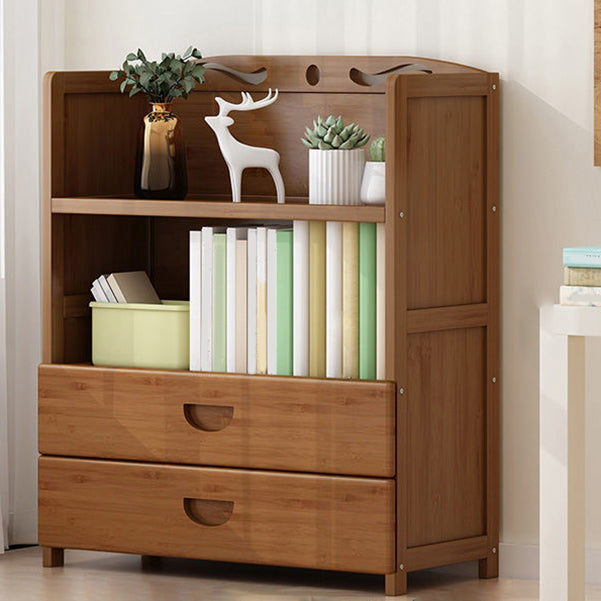 9.9" W Modern Bookcase Matte Finish Closed Back Bookshelf for Study Room