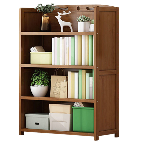 9.9" W Modern Bookcase Matte Finish Closed Back Bookshelf for Study Room