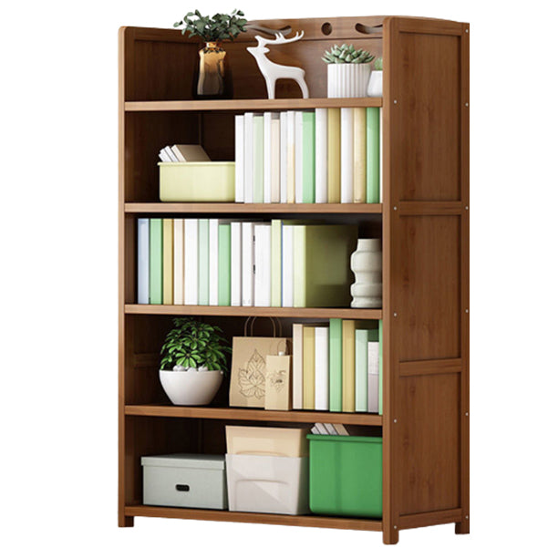 9.9" W Modern Bookcase Matte Finish Closed Back Bookshelf for Study Room