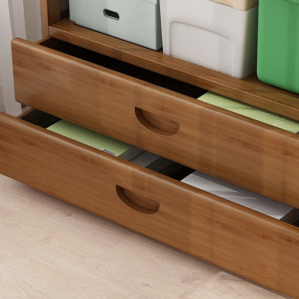 9.9" W Modern Bookcase Matte Finish Closed Back Bookshelf for Study Room