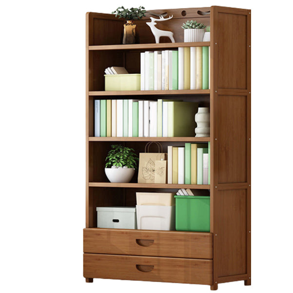9.9" W Modern Bookcase Matte Finish Closed Back Bookshelf for Study Room