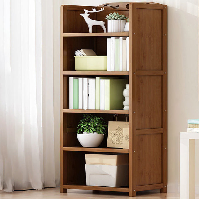 9.9" W Modern Bookcase Matte Finish Closed Back Bookshelf for Study Room