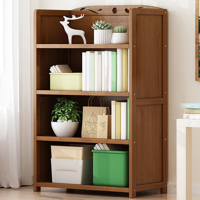 9.9" W Modern Bookcase Matte Finish Closed Back Bookshelf for Study Room