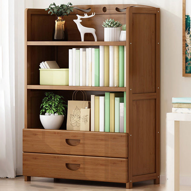 9.9" W Modern Bookcase Matte Finish Closed Back Bookshelf for Study Room