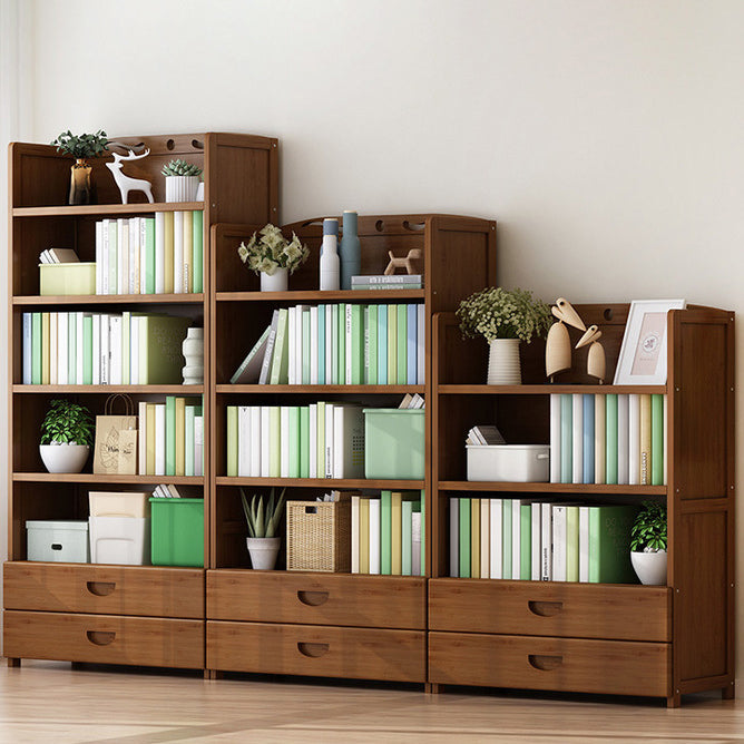 9.9" W Modern Bookcase Matte Finish Closed Back Bookshelf for Study Room