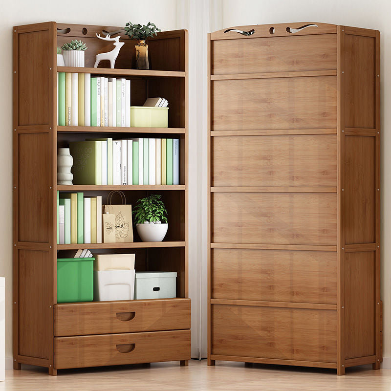 9.9" W Modern Bookcase Matte Finish Closed Back Bookshelf for Study Room