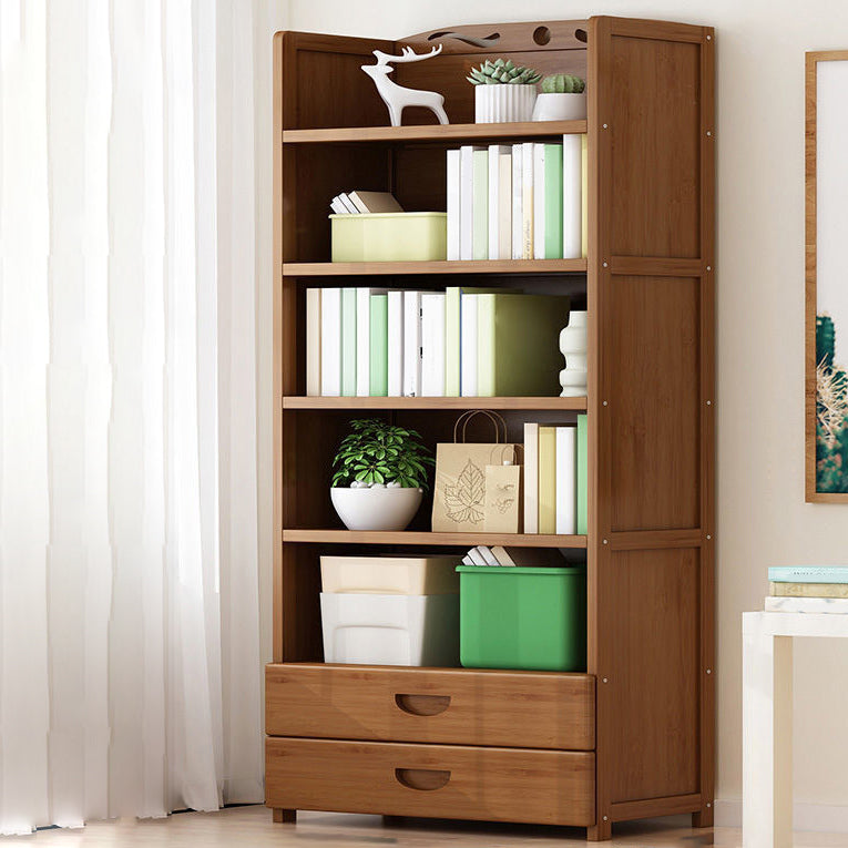 9.9" W Modern Bookcase Matte Finish Closed Back Bookshelf for Study Room