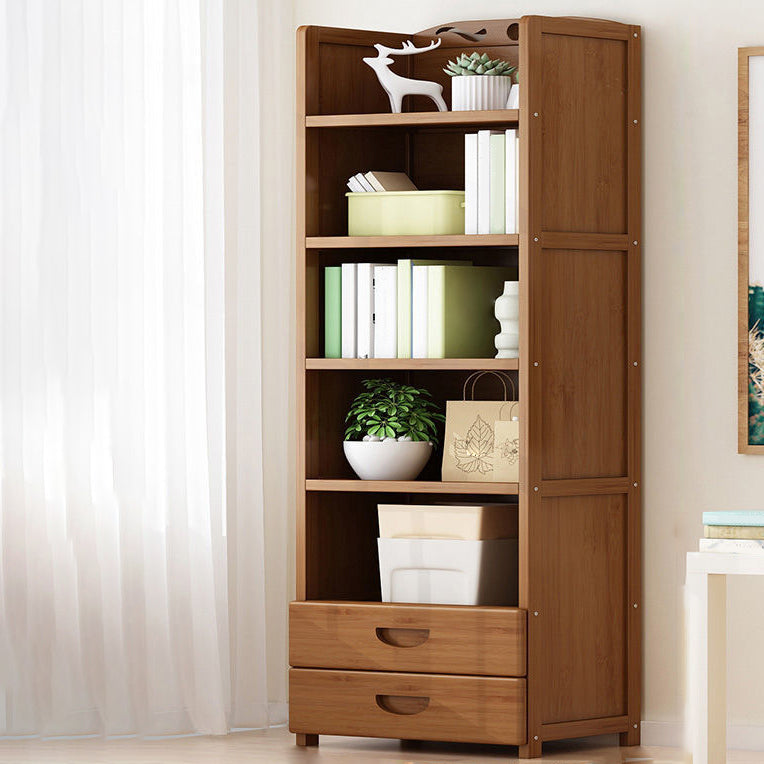 9.9" W Modern Bookcase Matte Finish Closed Back Bookshelf for Study Room