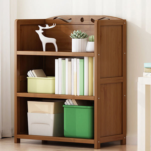 9.9" W Modern Bookcase Matte Finish Closed Back Bookshelf for Study Room