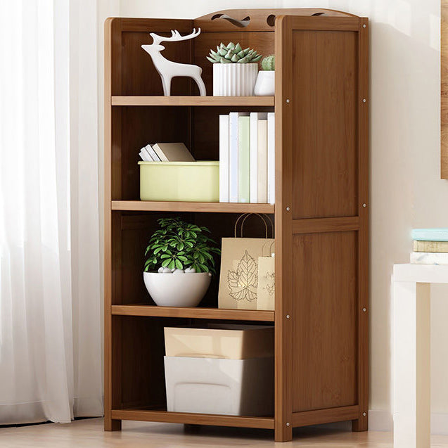 9.9" W Modern Bookcase Matte Finish Closed Back Bookshelf for Study Room